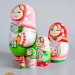 Матрешка 5 мест 11 см Зайка