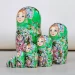 Матрешка деревянная, Букет Зеленый, 5 мест, 24 см (0133757-8)