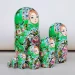 Матрешка деревянная, Букет Зеленый, 5 мест, 24 см (0133757-8)