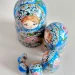Матрешка деревянная, Букет Синий, 7 мест, 24 см (0133757-10)