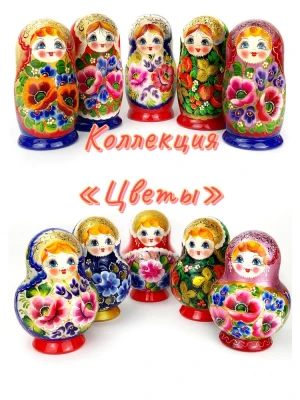 Матрешка деревянная детская авторская игрушка (0127210-2)
