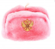 Шапка синтетическая, розовая