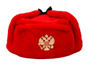 Шапка синтетическая, красная
