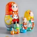 Матрешка 5 мест 11 см  лисичка