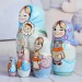 Матрешка 5 мест 18 см Зайка няня