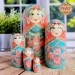 Матрешка деревянная, 5 мест, 19 см (0133783-1)