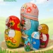 Матрешка деревянная Сезоны Года, 5 мест, 18 см (0130109-15)