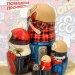 Матрешка детская деревянная гитарист 15 см (0133731-1)