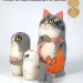 Матрешка деревянная детская, Котики (0127134-7)