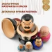 Матрешка деревянная авторская, Политики 10 мест, 14 см (0126201-9)