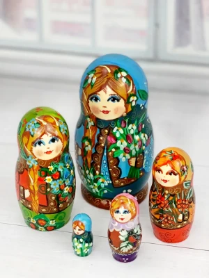 Матрешка деревянная детская игрушка (0130109-6)