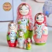Матрешка деревянная детская авторская 5 мест 15 см (0124562-5)