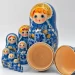 Матрешка деревянная традиционная 10 мест, 24 см (0133779-5)