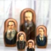 Матрешка деревянная авторская Русские писатели 18 см (0133677-1)