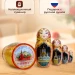 Матрешка деревянная, 5 мест, 18 см (0129912-3)