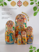Матрешка деревянная 5 мест по мотивам сказки "Снегурочка" (0129756-2)