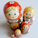Матрешка 5 мест 11 см самовар