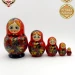 Матрешка деревянная детская, 5 мест, 10 см (0127115-5)