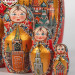 Матрешка деревянная, виды Москвы, 5 мест, 15 см (0129912-7)