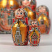 Матрешка деревянная, виды Москвы, 5 мест, 15 см (0129912-7)