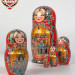 Матрешка деревянная, виды Москвы, 5 мест, 15 см (0129912-7)
