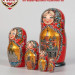Матрешка деревянная, виды Москвы, 5 мест, 15 см (0129912-7)