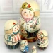 Матрешка 5 мест 15 см  медсестра