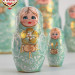 Матрешка деревянная, русский сувенир, 5 мест, 15 см (0127852-3)