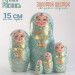 Матрешка деревянная, русский сувенир, 5 мест, 15 см (0127852-3)
