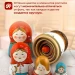 Матрешка деревянная авторская, Первая матрешка, 5 мест, 17 см (0129363-2)