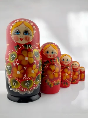 Матрешка деревянная детская традиционная игрушка 5 мест 20 см (0128818-1_20)
