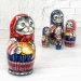 Матрешка деревянная, кот рыбак, 5 мест, 12 см (0126209-2)
