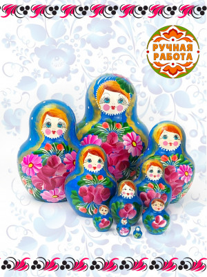 Матрешка деревянная традиционная авторская детская (0127208-2)