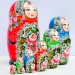 Матрешка деревянная, Букет разноцветный , 7 мест, 20 см (0133757-11)