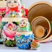Матрешка деревянная, Букет разноцветный , 7 мест, 20 см (0133757-11)
