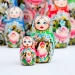 Матрешка деревянная, Букет разноцветный , 7 мест, 20 см (0133757-11)