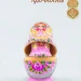 Матрешка деревянная авторская, 5 мест, 13 см (0133793-5)