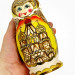 Матрешка деревянная, Жженка, 5 мест, 18 см (0132132-2)