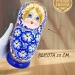 Матрешка деревянная детская, 20 см, 7 мест (0128818-24)
