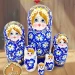 Матрешка деревянная детская, 20 см, 7 мест (0128818-24)