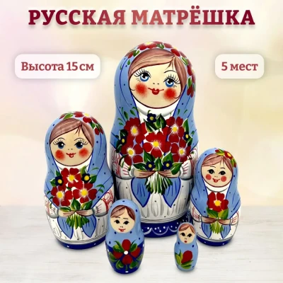 Матрешка деревянная  (0133772-1)