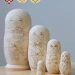 Матрешка деревянная, заготовка под роспись для творчества (0133631-5)