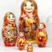 Матрешка 5 мест 12 см Птица Счастья