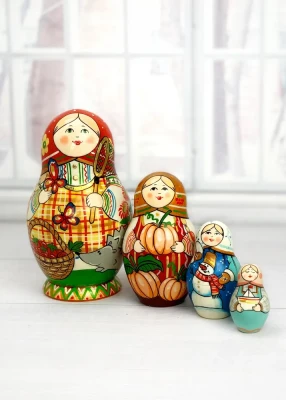 Матрешка деревянная Сезоны (0133628-1)