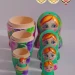 Матрешка деревянная детская сувенирная 5 мест 10 см (0127113-35)