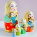 Матрешка деревянная детская игрушка 5 мест 15 см (0124562-13)