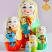 Матрешка деревянная детская игрушка 5 мест 15 см (0124562-13)