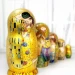 Матрешка деревянная детская авторская игрушка 5 мест Климт (0235124-2)