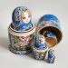 Матрешка деревянная, Красный букет, 5 мест, 18 см (0133757-6)