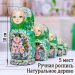 Матрешка деревянная, Красный букет, 5 мест, 18 см (0133757-7)